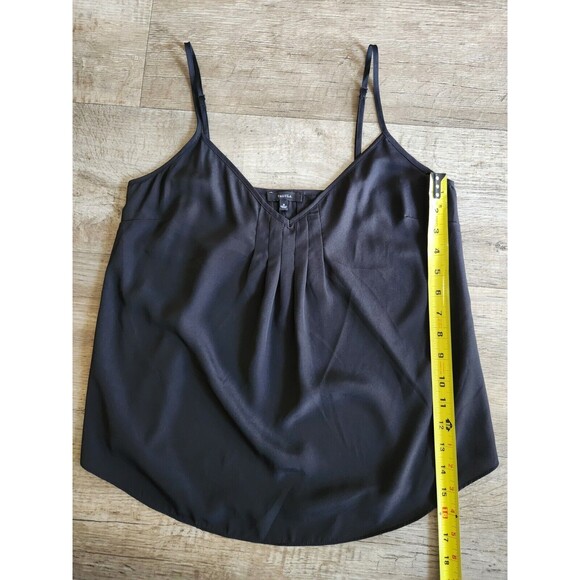 TALULA Spaghetti Strap Tank Top V-Neck Pleated Cami Blouse Lightweight Size M - Picture 6 of 6